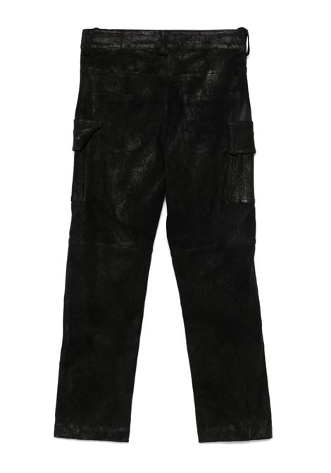 Pantaloni in pelle in nero Salvatore santoro - uomo SALVATORE SANTORO | 47589BLK